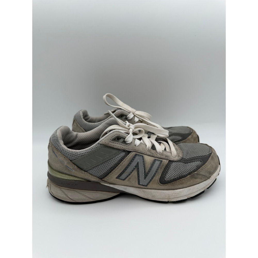 New Balance 990v5 Grey Suede Mesh Running Shoes GC990GL5 Mens 6 Womens 7.5